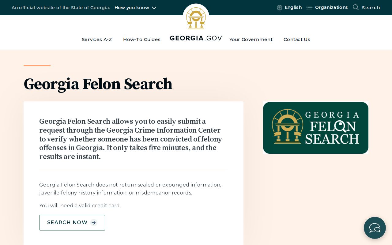 Baldwin County criminal history Georgia Felon Search overview